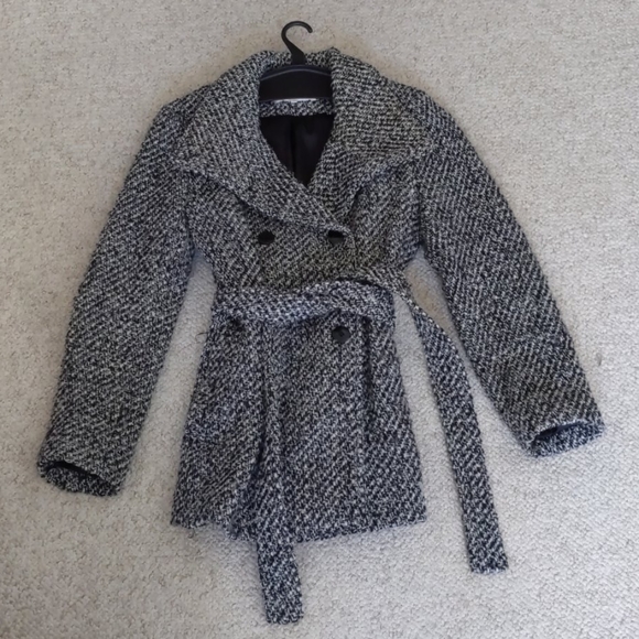 Calvin Klein Jackets & Blazers - Calvin Klein 8P Black and White Peacoat